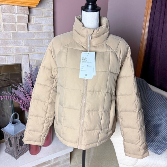 HALFDAYS Nellie Packable Puffer Jacket - Chai - Picture 3 of 11